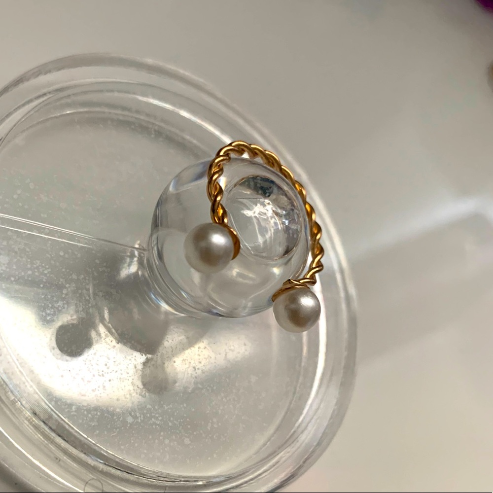 Duo Pearl Ring